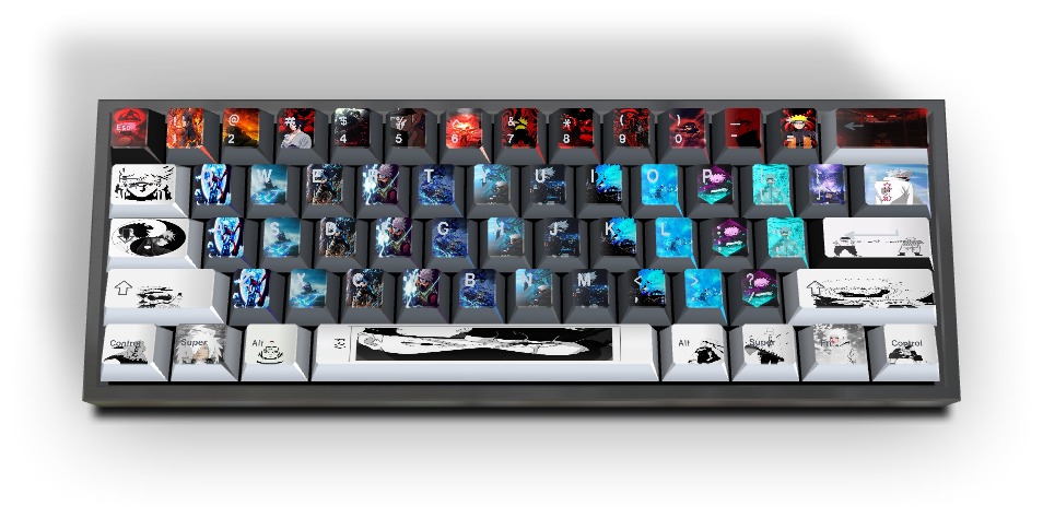 Custom #2105 PBT Keycap 129 Keys keycaps Cherry Profile DYE-SUB ...
