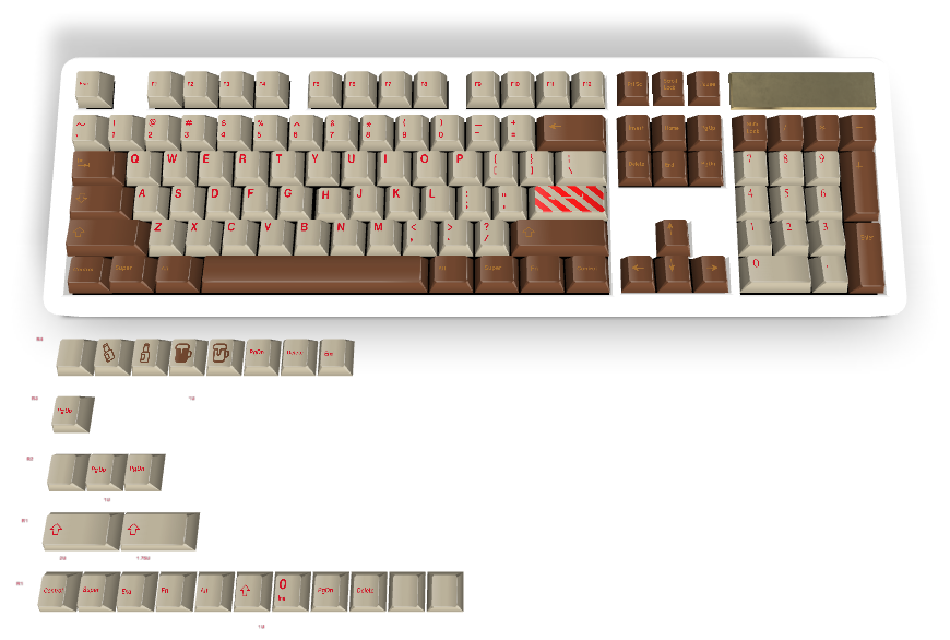 Touche personnalisée n° 3151 - Diykeycap