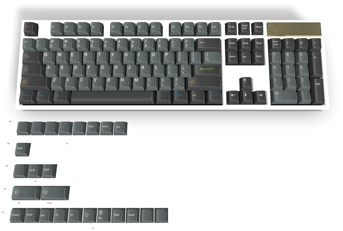 Touche personnalisée n° 382 - Diykeycap