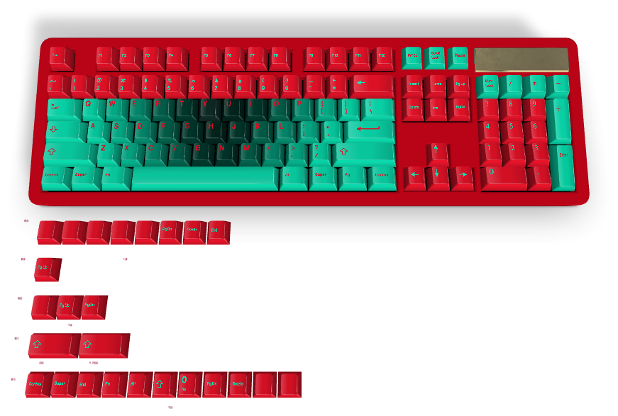 Custom keyboard #162 - Diykeycap