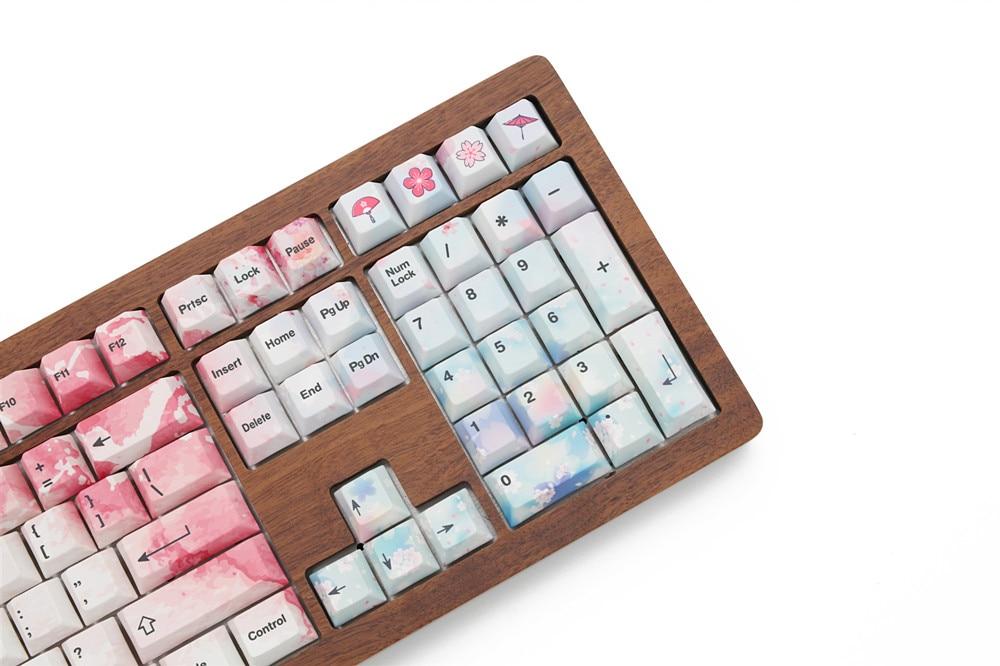 Ink Cherry Blossom Keycaps Set - Diykeycap