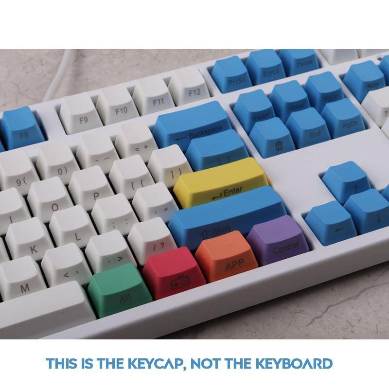 Mechanical Keyboard PBT Keycaps108 Keys Laser Carving OEM Profile Side - Diykeycap