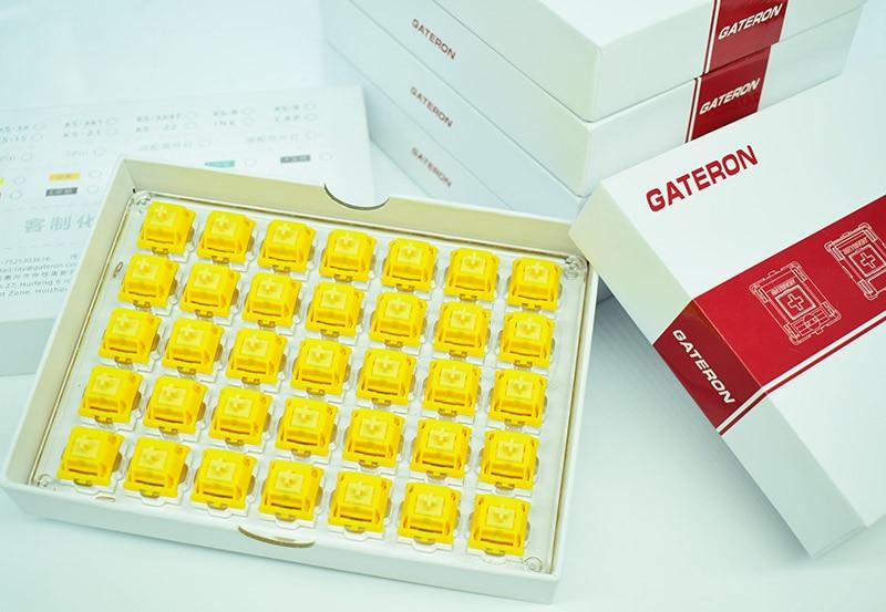 GATERON CAP Yellow Golden Switch - Diykeycap
