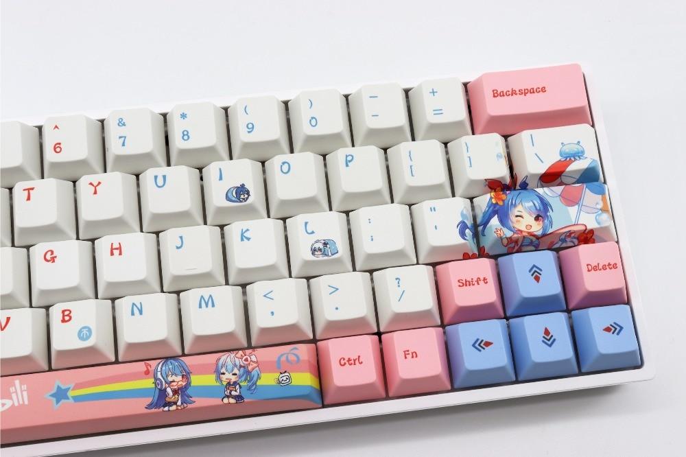 PBT Custom Anime Keycap Set Mechanical Keyboard for Cherry MX Dye  Sublimation  eBay