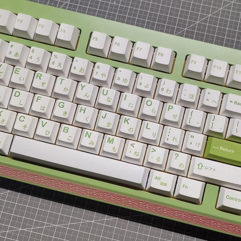 Spring Minimalist Green Keycaps - Diykeycap