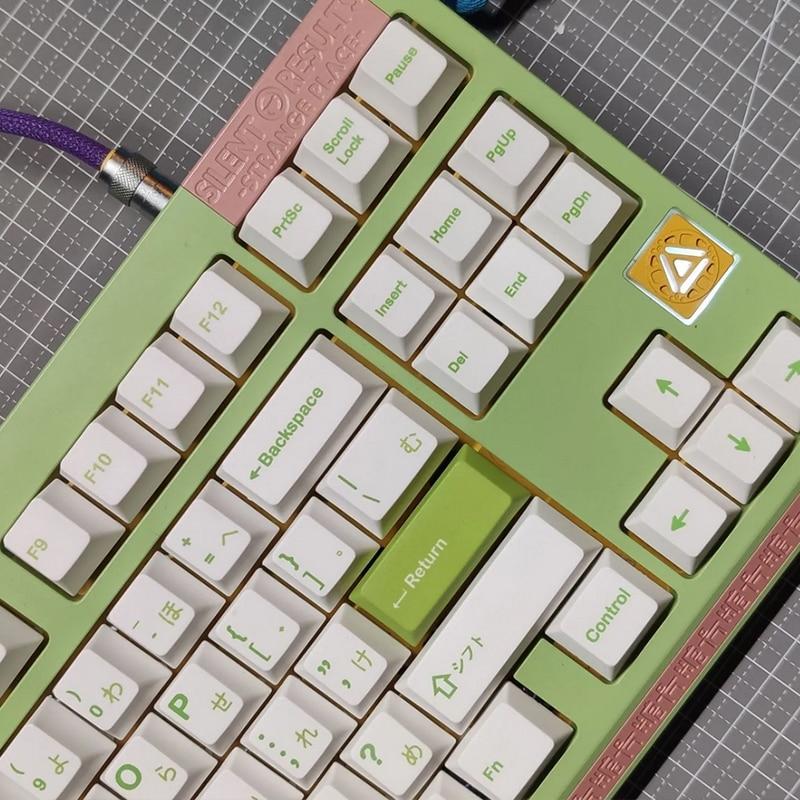 Spring Minimalist Green Keycaps - Diykeycap