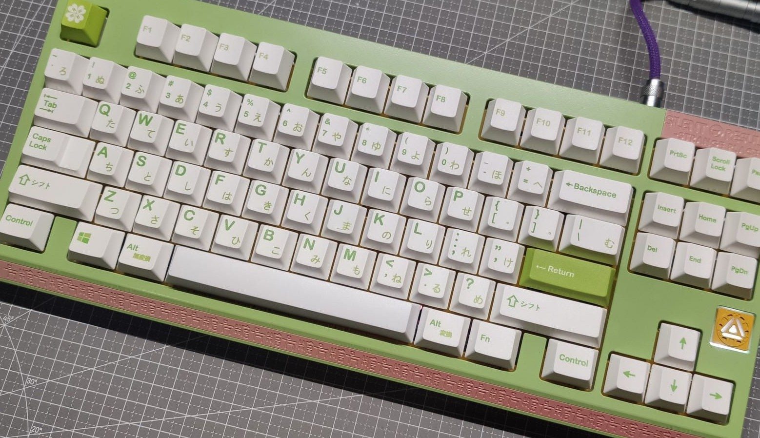 Spring Minimalist Green Keycaps - Diykeycap