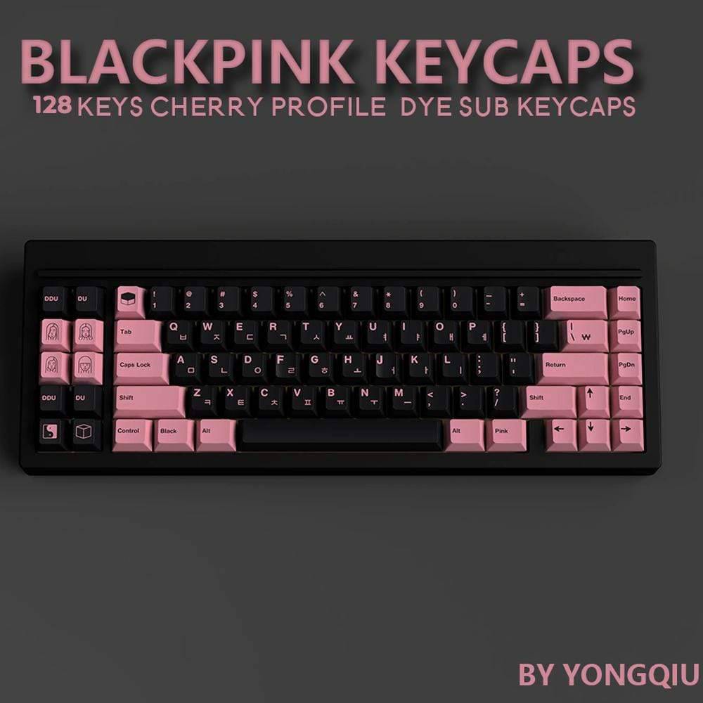 Black Pink Keycap - Diykeycap