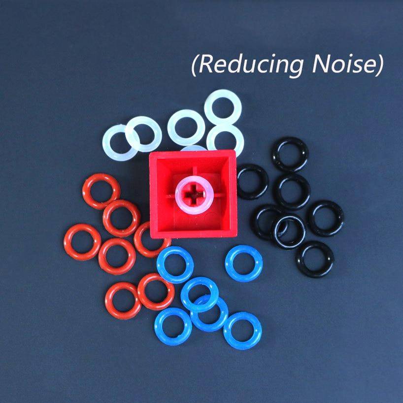 Switch Keycap O-Ring Sound Dampeners White For Mechanical Keyboard Keys 104-Pieces,Key Cap Rubber O-Ring Switch Buffer - Diykeycap