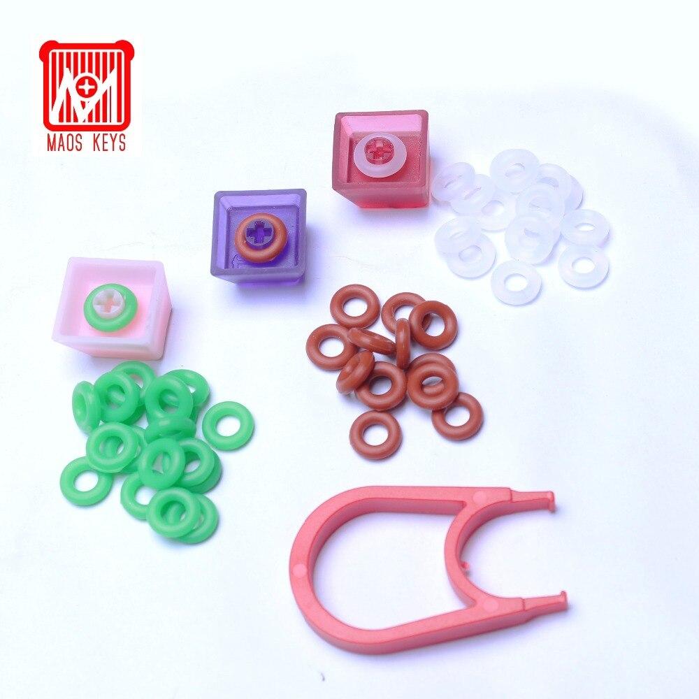 Switch Keycap O-Ring Sound Dampeners White For Mechanical Keyboard Keys 104-Pieces,Key Cap Rubber O-Ring Switch Buffer - Diykeycap