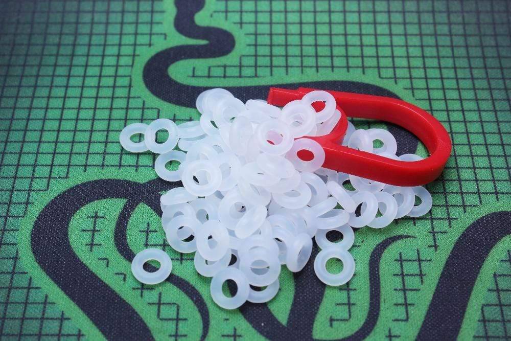 Switch Keycap O-Ring Sound Dampeners White For Mechanical Keyboard Keys 104-Pieces,Key Cap Rubber O-Ring Switch Buffer - Diykeycap