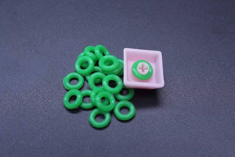 Switch Keycap O-Ring Sound Dampeners White For Mechanical Keyboard Keys 104-Pieces,Key Cap Rubber O-Ring Switch Buffer - Diykeycap