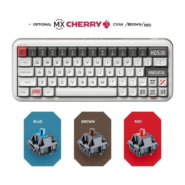 Mojo60 64 Key Mechanical Keyboard Cherry Switch Bluetooth Keyboard SA Keycaps USB Wireless LED Gaming - Diykeycap