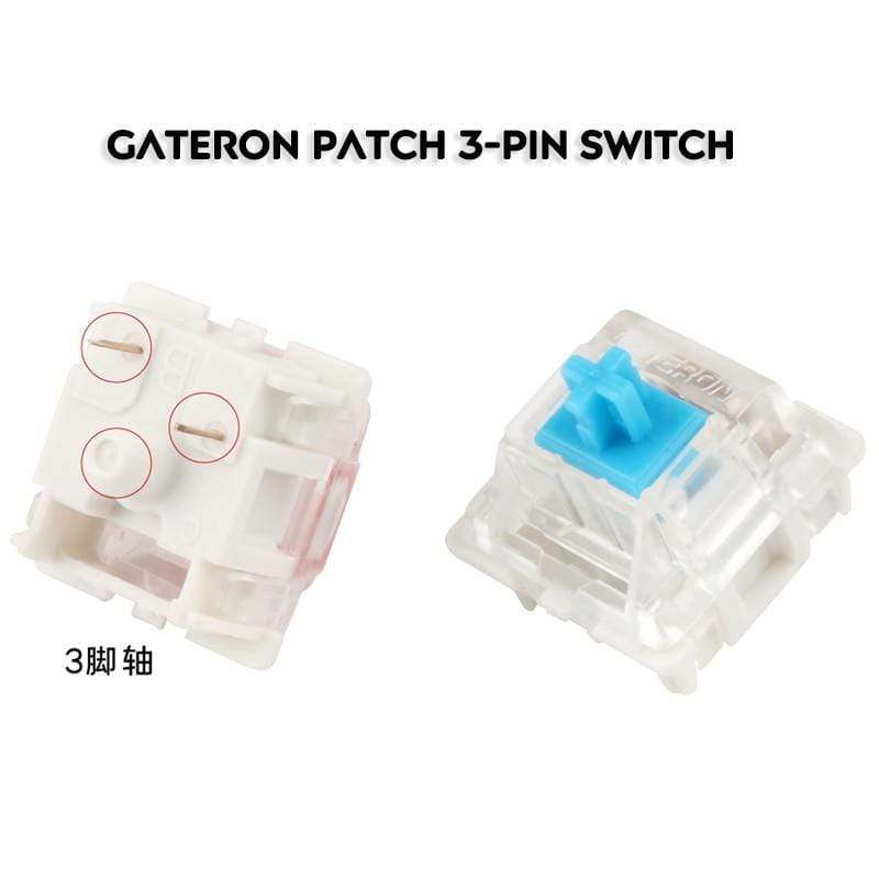Gateron Switches 3pin Smd RGB Black Red Brown Green White Yellow Cyan Compatible for Mx Mechanical Keyboard Gk61 GK64 Gh60 - Diykeycap