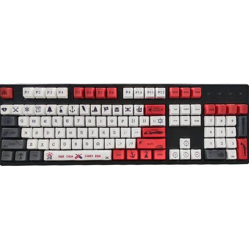 131 Key PBT Keycap DYE-SUB OEM Profile Pirate Era Personalized Keycaps For Cherry MX Switch Mechanical Keyboard - Diykeycap