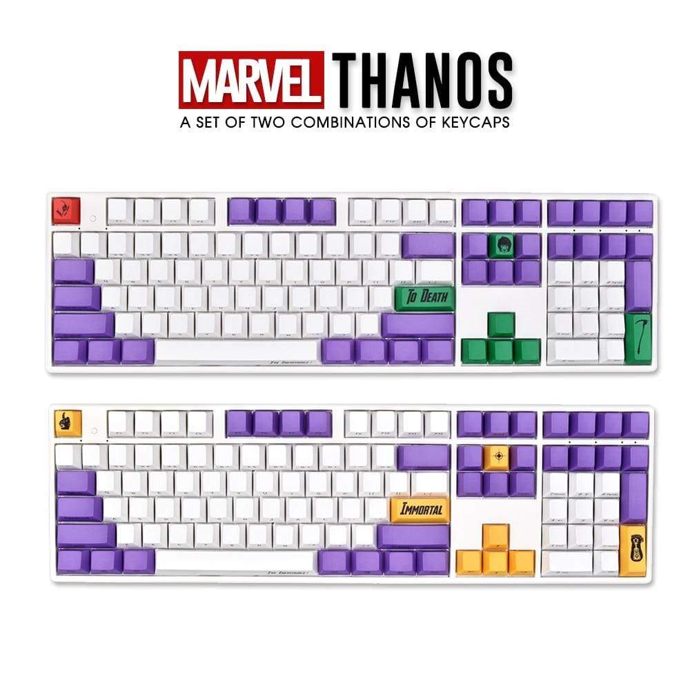 120/99 Keys OEM Marvel Movie Thanos Color Matching PBT Mechanical Keyboard Laser Engraving Part Dye-Sublimation TOP/SIDE - Diykeycap