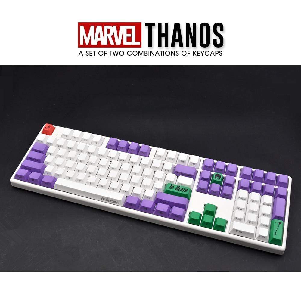 120/99 Keys OEM Marvel Movie Thanos Color Matching PBT Mechanical Keyboard Laser Engraving Part Dye-Sublimation TOP/SIDE - Diykeycap