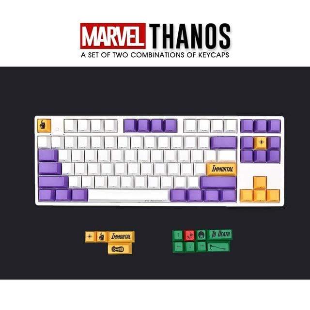 120/99 Keys OEM Marvel Movie Thanos Color Matching PBT Mechanical Keyboard Laser Engraving Part Dye-Sublimation TOP/SIDE - Diykeycap