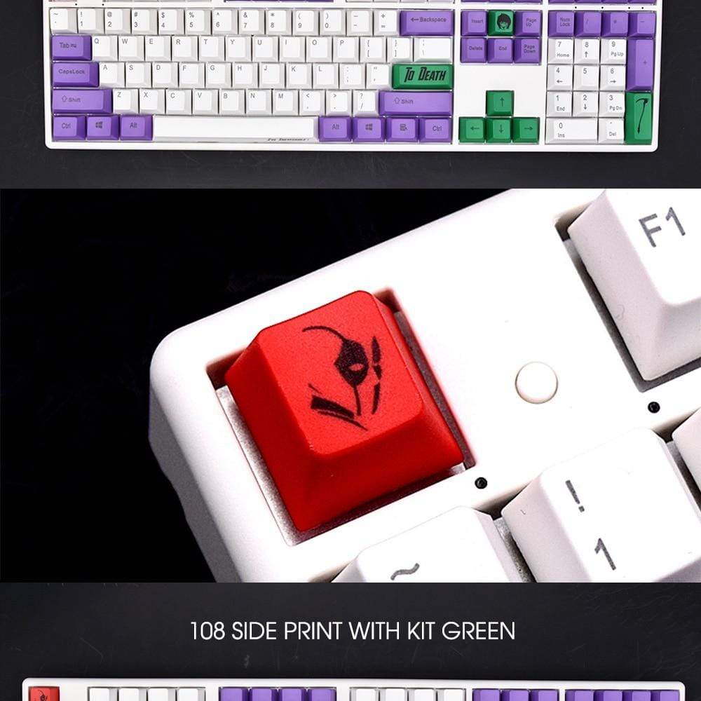 120/99 Keys OEM Marvel Movie Thanos Color Matching PBT Mechanical Keyboard Laser Engraving Part Dye-Sublimation TOP/SIDE - Diykeycap