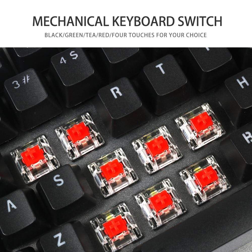 82-key portable mechanical keyboard, multiple shaft options, backlit design wired gaming office keyboard - Diykeycap