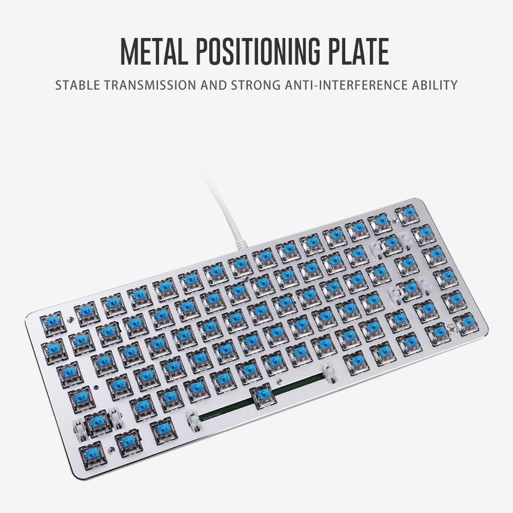 82-key portable mechanical keyboard, multiple shaft options, backlit design wired gaming office keyboard - Diykeycap