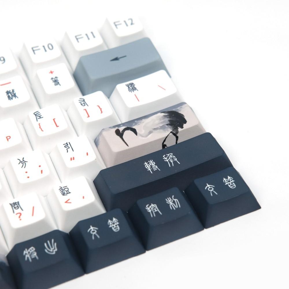 Red-Crowned Crane Keycaps - Diykeycap