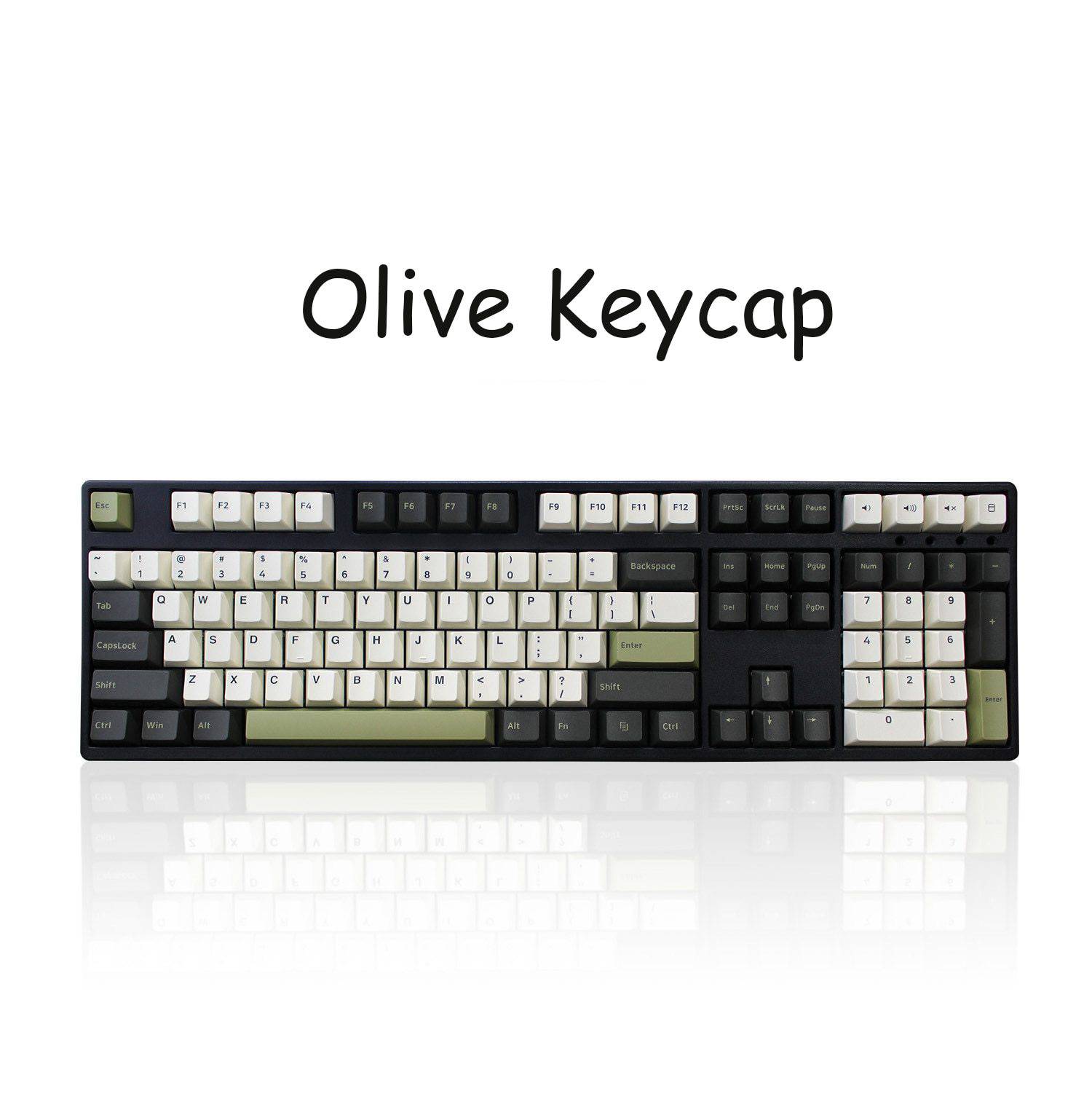 Olive Keycaps Mechanical Keyboard Keycaps Cherry Profile PBT