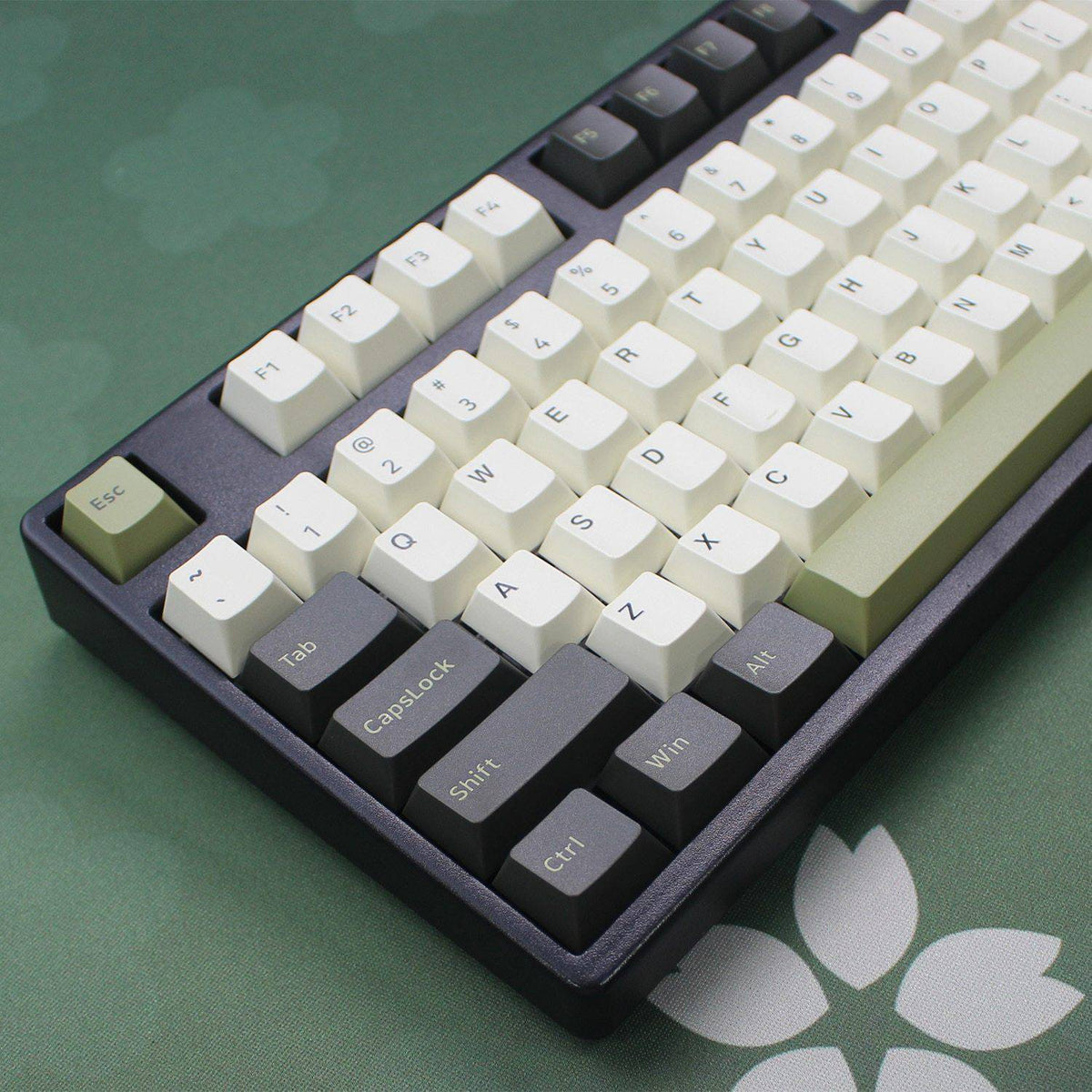 Olive Keycaps Mechanical Keyboard Keycaps Cherry Profile PBT Keyboard Key Cap Double Shot Moulding Classic Color 150 Keys - Diykeycap