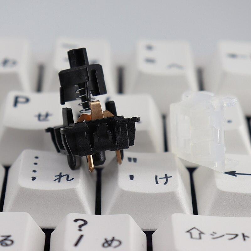 Gateron Switches Milky Top Black Bottom - Diykeycap