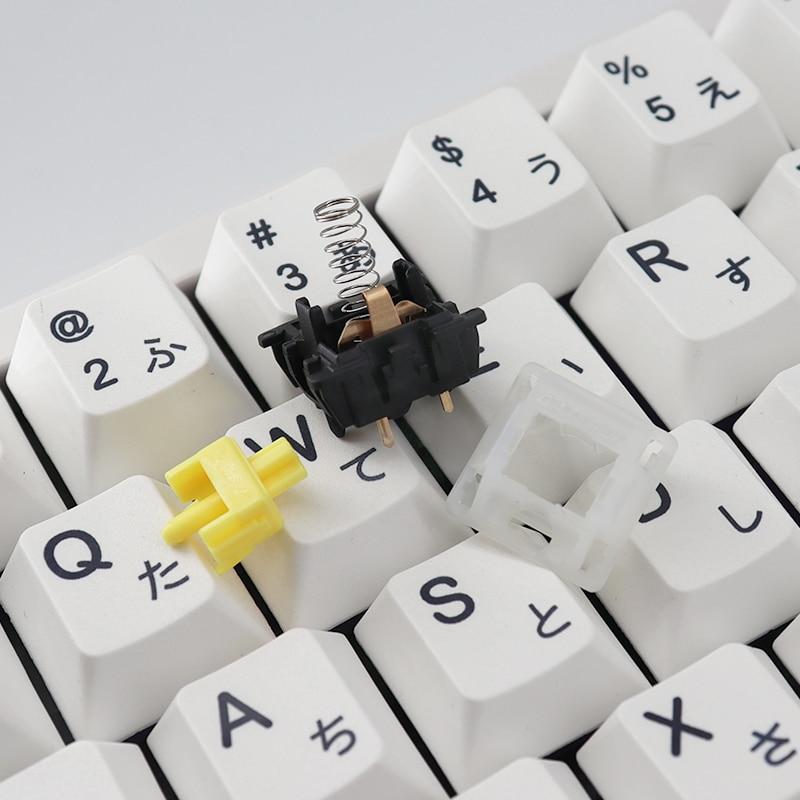 Gateron Switches Milky Top Black Bottom - Diykeycap