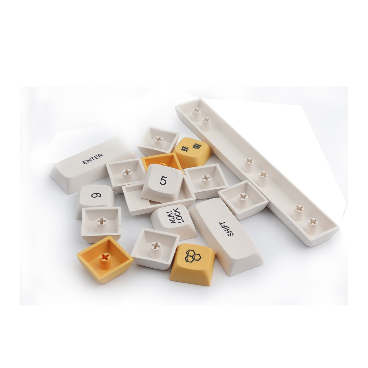Honey Milk Keycaps Set｜PBT Keycaps 140 Keys Dye-Sublimation Keycap XDA ...