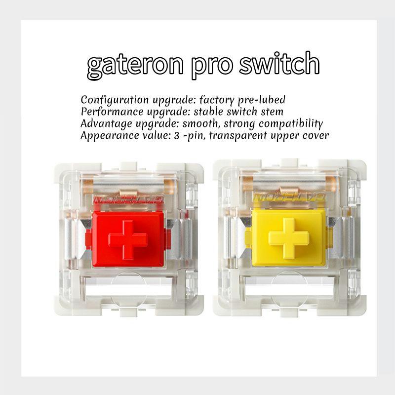 Gateron Yellow Red Pro Switches - Diykeycap