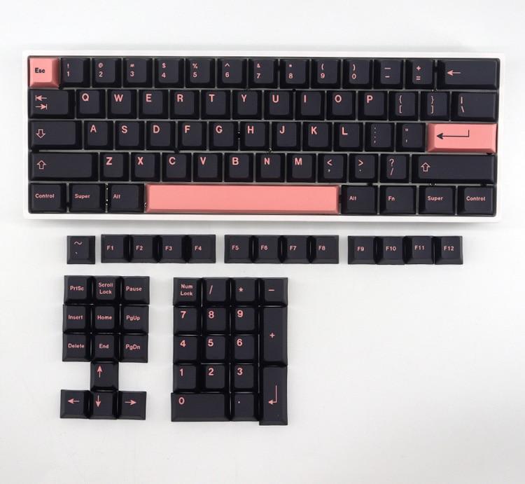 Black Pink Keycaps - Diykeycap