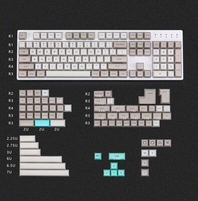 Retro Beige Keycaps | Diykeycap