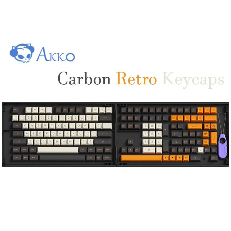 Akko Carbon Retro Keycaps - Diykeycap