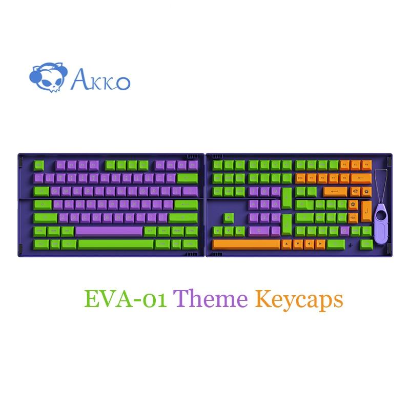 Akko EVA-01 Theme Keycaps - Diykeycap