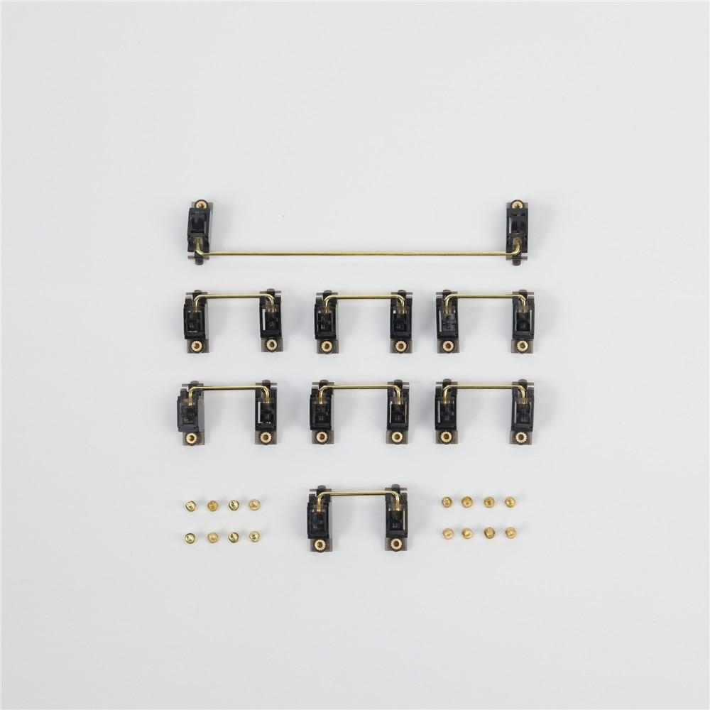 Transparent Gold-Plated Screw Stabilizer - Diykeycap