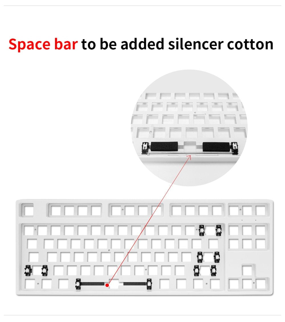 GK87X/XS Bluetooth Mechanical Keyboard Kit - Diykeycap