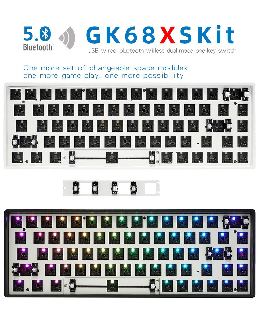 GK68XS Geek Mechanical Keyboard Kit - Diykeycap