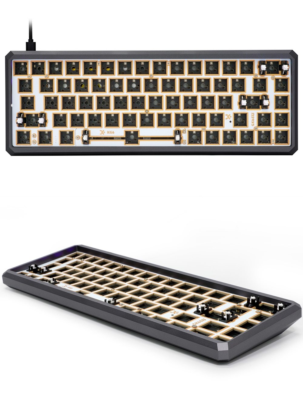 GK68XS Geek Mechanical Keyboard Kit - Diykeycap