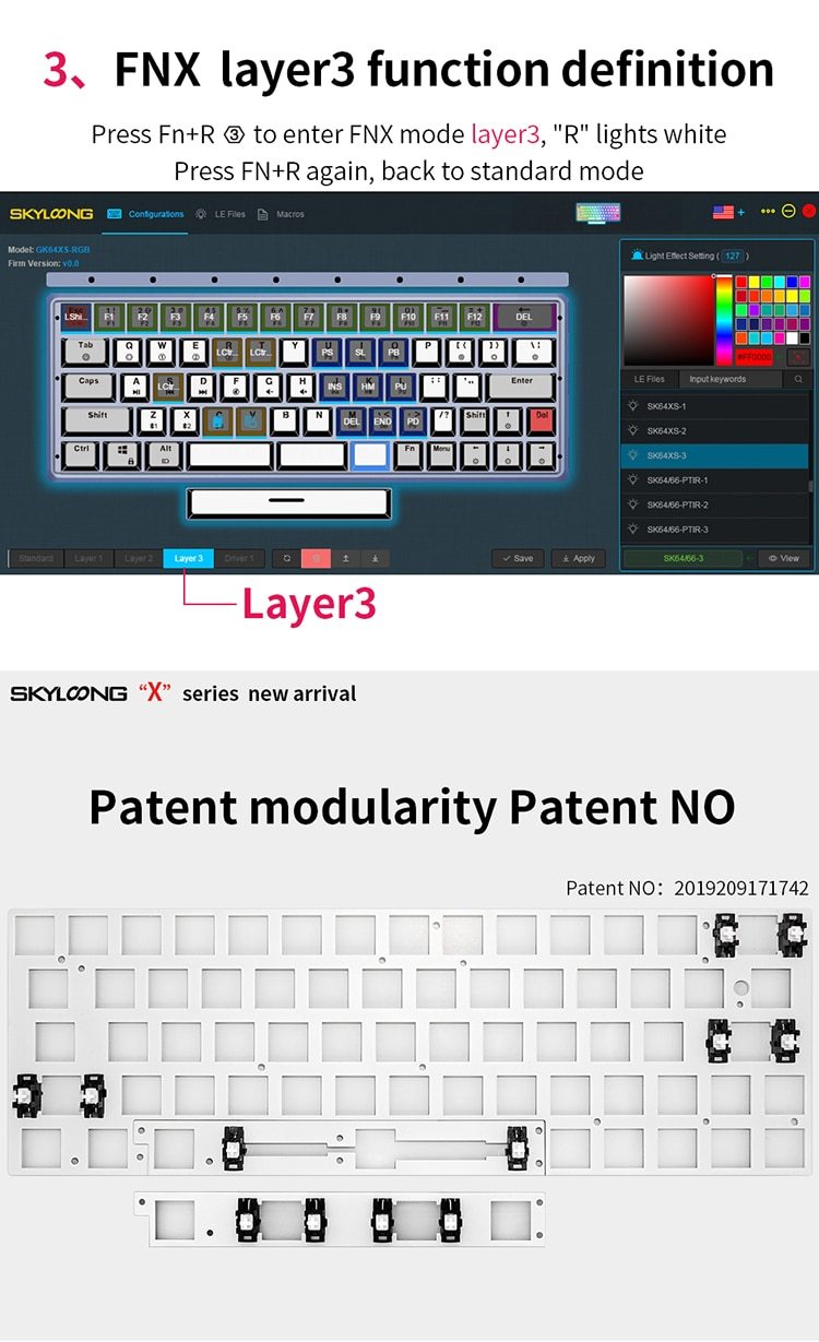 GK64X/XS Mechanical Keyboard Kit - Diykeycap